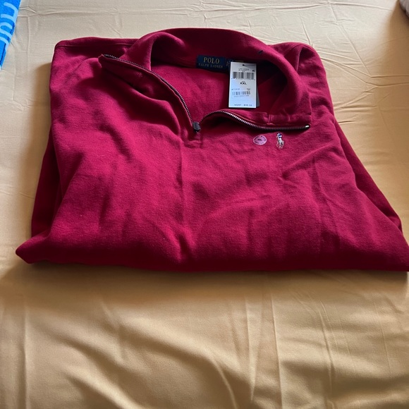 NWT - POLO RALPH LAUREN Men's Classic Estate-Rib Quarter-Zip Pullover Sweater - Picture 3 of 4